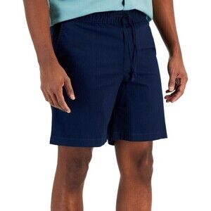 Alfani Mens Drawstring Promo Shorts Lightweight Neo Navy Size Medium